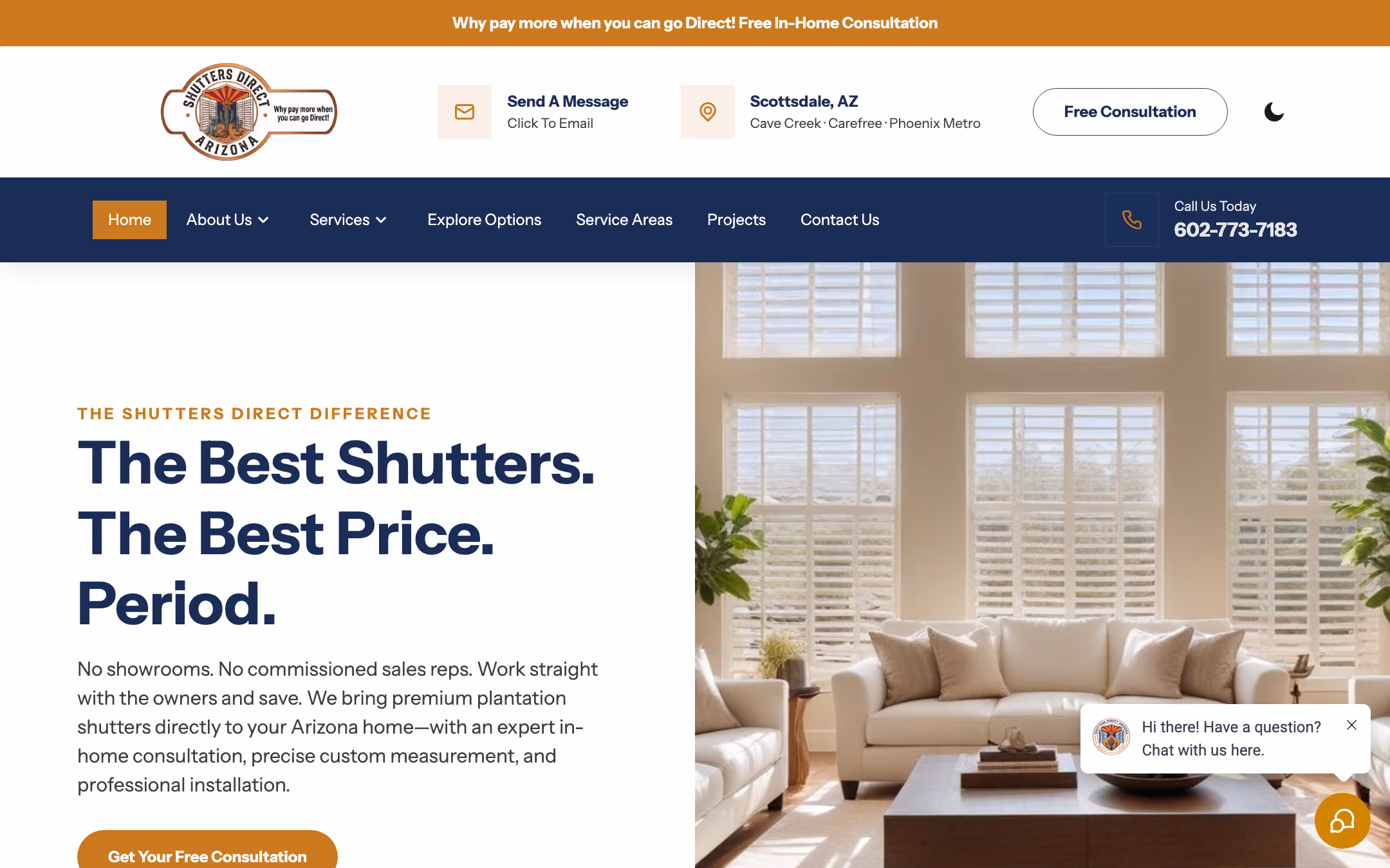 Live client site — example one