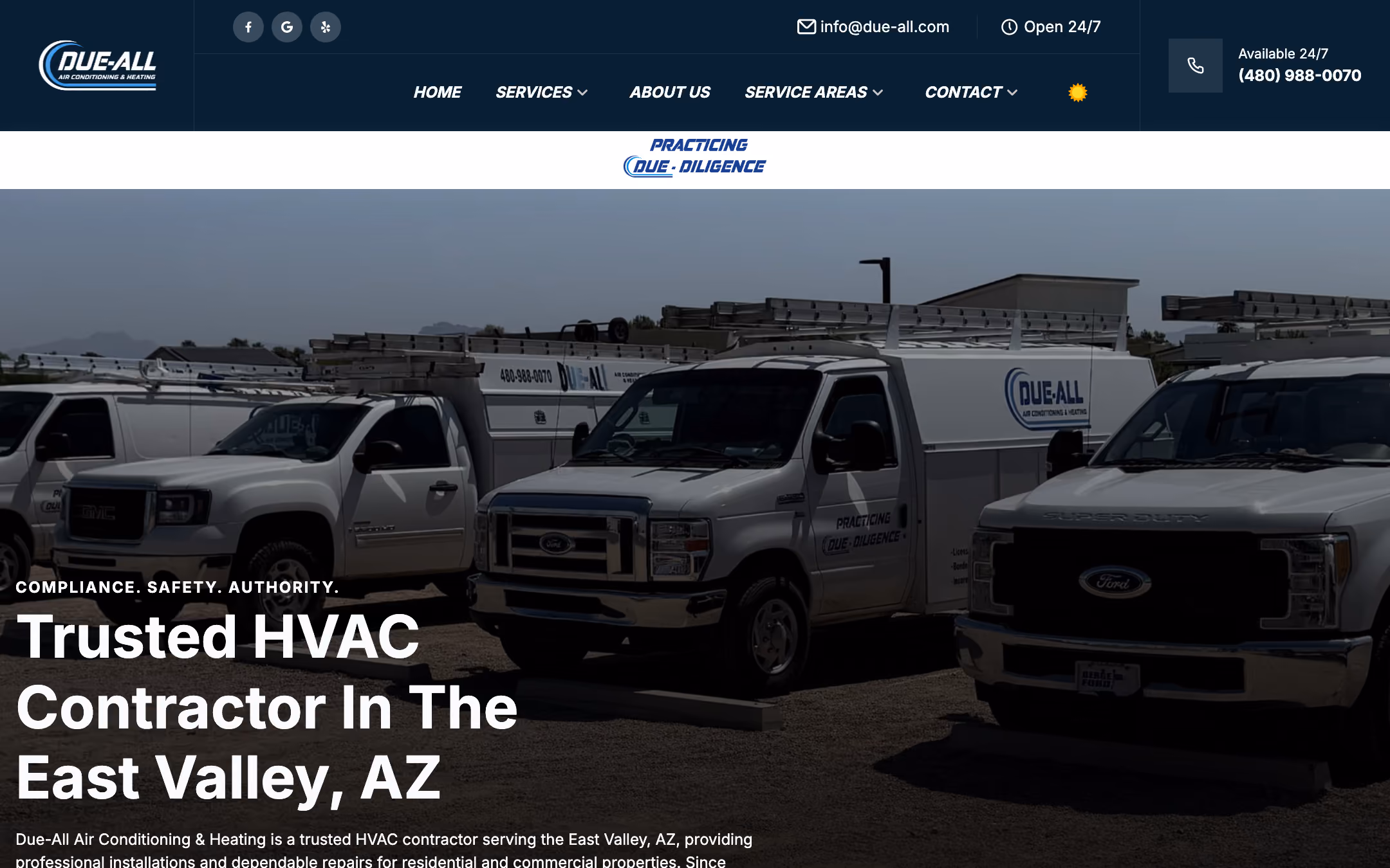 Live client site — example three
